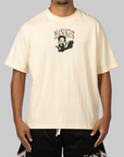 Smiley Quiet Cabin T-Shirt - Butter Cream