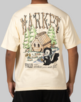 Smiley Quiet Cabin T-Shirt - Butter Cream