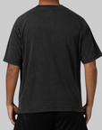 Smiley Full Face T-Shirt - Washed Black