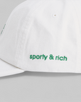 X Sporty & Rich Cap - White/Green