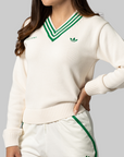 X Sporty & Rich Sweater - Off White/Green
