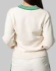 X Sporty & Rich Sweater - Off White/Green