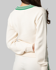 X Sporty & Rich Sweater - Off White/Green