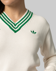 X Sporty & Rich Sweater - Off White/Green