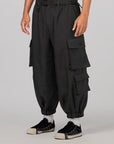 Sport Uniform Cuffed Cargo Pant - Black