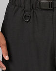 Sport Uniform Cuffed Cargo Pant - Black