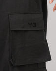 Sport Uniform Cuffed Cargo Pant - Black