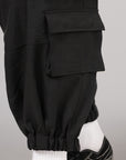 Sport Uniform Cuffed Cargo Pant - Black