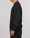 French Terry Crew - Black