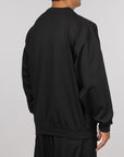 French Terry Crew - Black