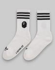 X Bape Socks - White/Black
