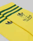 X Brain Dead Sock - Bold Yellow