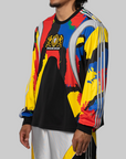 X Brain Dead Long Sleeve Jersey - Black/Equipment Yellow