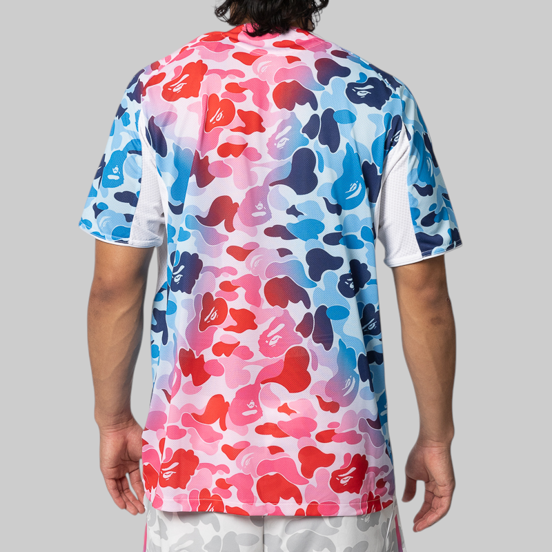 adidas×A BATHING BAPE Shock Blue Jersey x Bape Football Jersey - Shock Blue – LOADED