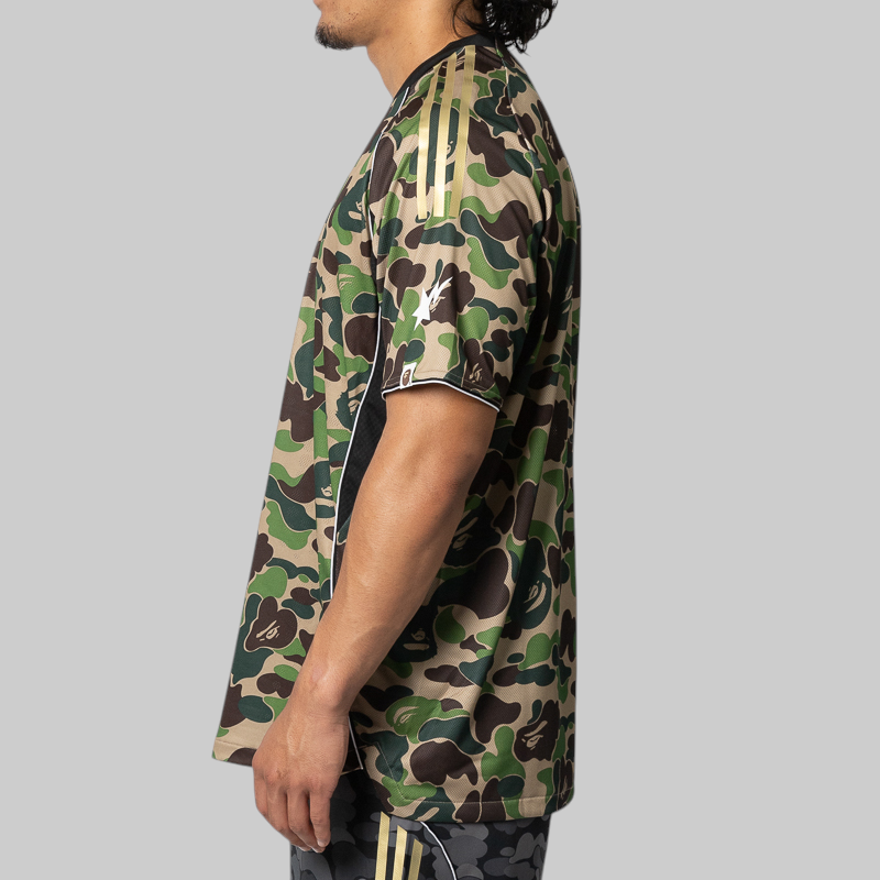 x Bape Football Jersey Crew Green - Main Image