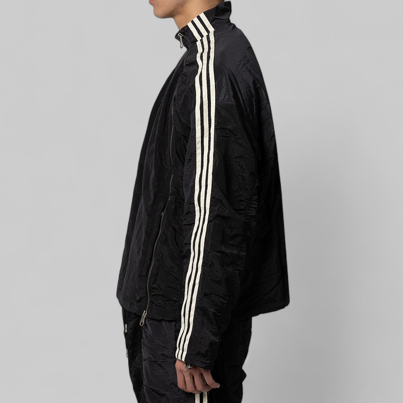 X Thug Club Woven Track Top - Black/Silver Metallic – LOADED X Thug Club Woven Track Top - Black/Silver Metallic – LOADED