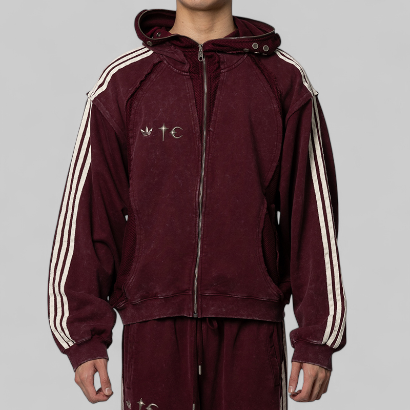X Thug Club Teamgeist Sweat Hoodie - Maroon – LOADED