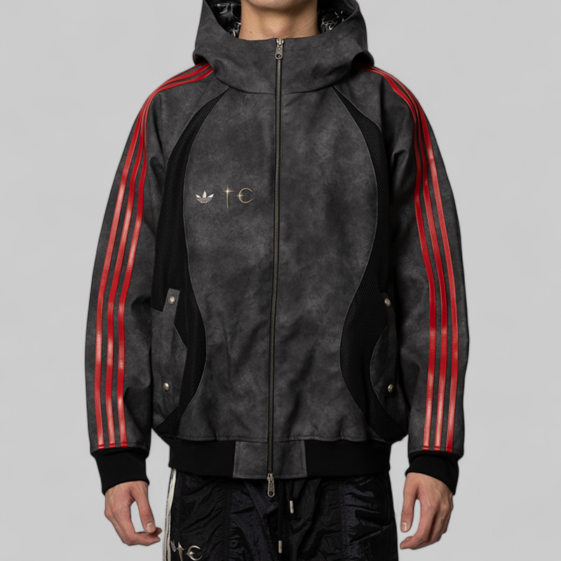 adidas x Thug Club PU Leather Jacket X Thug Club Teamgeist