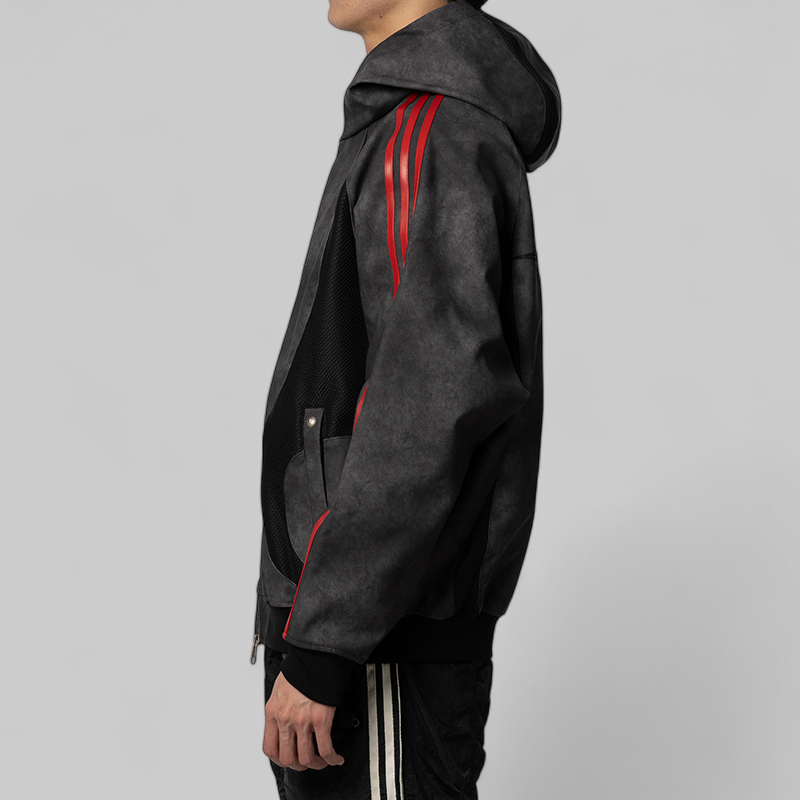 X Thug Club Teamgeist Faux Leather Jacket - Black2 – LOADED