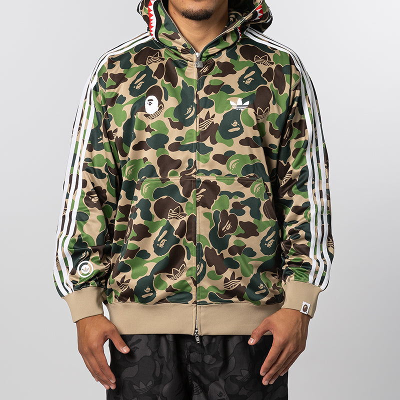 X Bape Shark Track Hoodie Jacket - Crew Green – LOADED