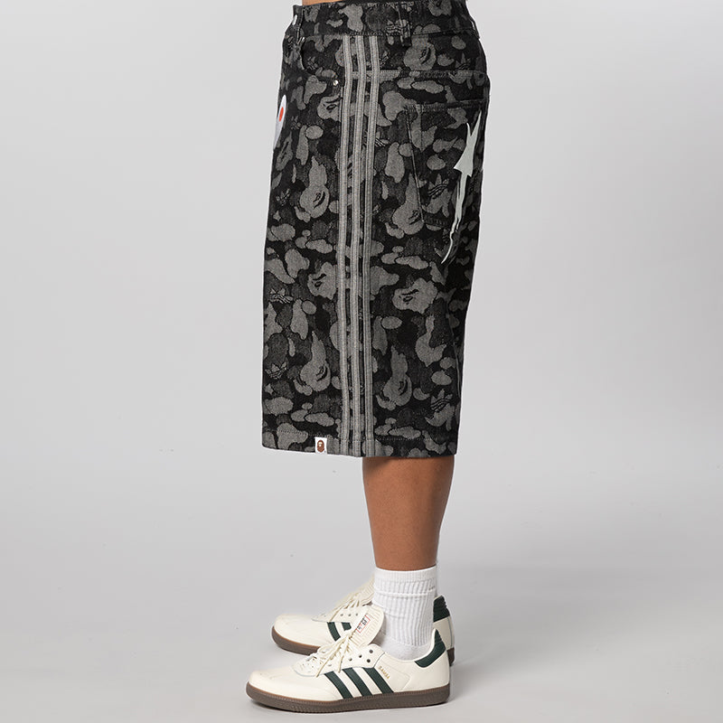 X Bape Shark Denim Jort - Black – LOADED
