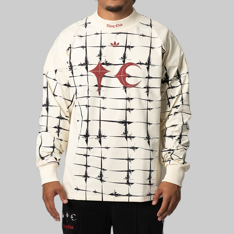 X Thug Club Goalie Long Sleeve - Cream White – LOADED