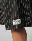 Mesh Pinstripe Short - Black