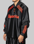 X Willy Chavarria Dazzle Long Sleeve Jersey (removable sleeves) - Black