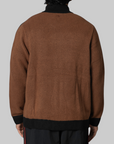 X Song For The Mute ADI008 Knit Jacket - Preloved Brown