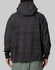 Logo All Over Hoodie - Black