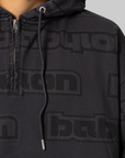 Logo All Over Hoodie - Black