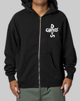 Chaos Days Zip Up Hoodie - Black