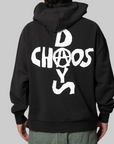 Chaos Days Zip Up Hoodie - Black