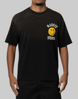 Smiley Upside Down Lockup T-Shirt - Jet Black