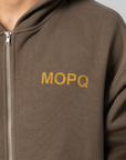 Castelli Zip-Up Hoodie - Brown