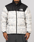 1996 Retro Nuptse Jacket - Grey Lunar Snake Print