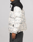 1996 Retro Nuptse Jacket - Grey Lunar Snake Print