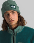 Salty Lined Beanie - Duck Green