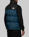 1996 Retro Nuptse Vest - Midnight Petrol/TNF Black