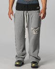 Retro 3 Layered Sweatpant - Melange Grey