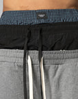 Retro 3 Layered Sweatpant - Melange Grey
