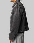Studded Work Jacket - Black