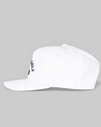 Stencil 5 Panel Hat - White