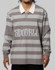 PK Stripe Rugby Top - Zinc