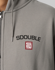 Cities Zip Thru Hoodie - Stone