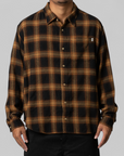 Plaid Classic Long Sleeve Shirt - Mustard