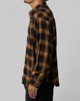 Plaid Classic Long Sleeve Shirt - Mustard