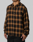Plaid Classic Long Sleeve Shirt - Mustard
