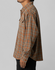 Plaid Long Sleeve Overshirt - Sienna