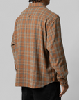 Plaid Long Sleeve Overshirt - Sienna